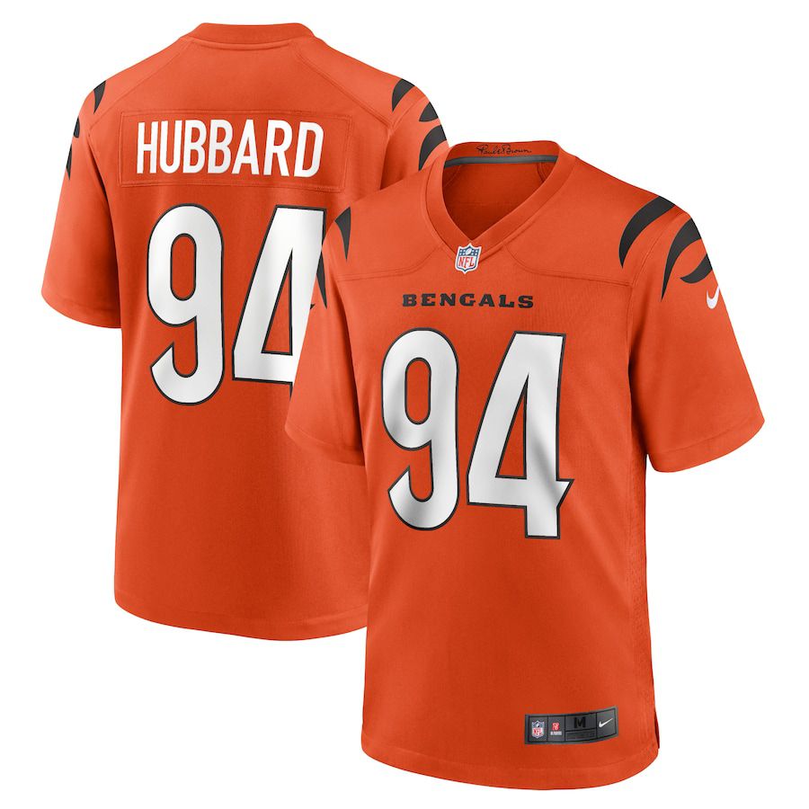 Men Cincinnati Bengals #94 Sam Hubbard Nike Orange Alternate Game NFL Jersey->cincinnati bengals->NFL Jersey